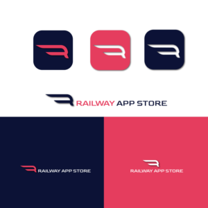 either "Railway App Store" or nothing in the logo itself, but  could be underneath) | Diseño de Logo por Aaaron