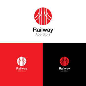 either "Railway App Store" or nothing in the logo itself, but  could be underneath) | Diseño de Logo por Filo F