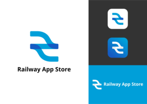 either "Railway App Store" or nothing in the logo itself, but  could be underneath) | Diseño de Logo por ammar_ed