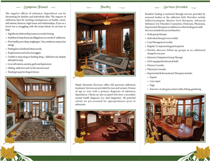 Upmarket substance abuse facility needs trifold brochure | Design de Brochure par Master's Logo
