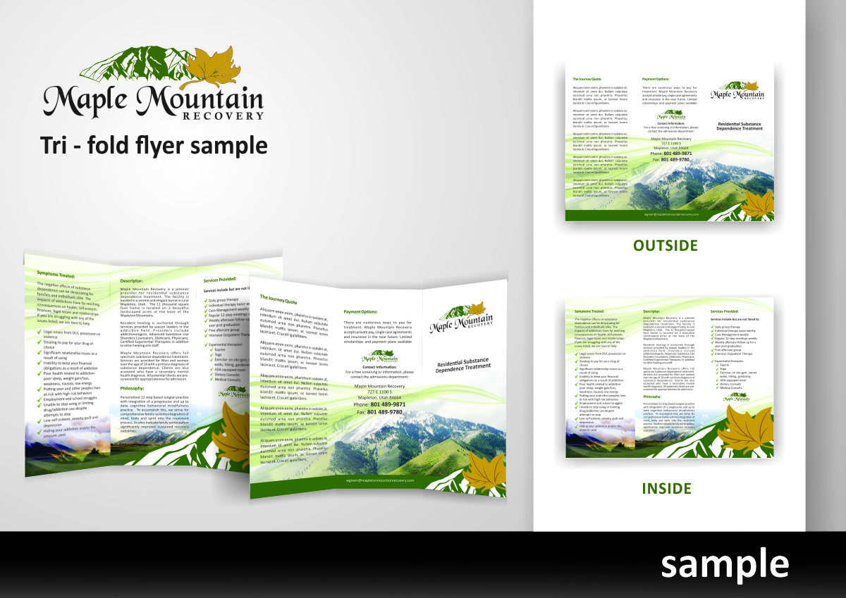 Brochure Design by cristinaDPI for Salt Lake Behavioral Health | Design #3091824