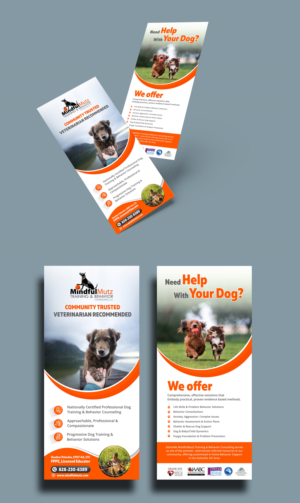 Dog Training  Business Looking For Unique & Creative Rack Card! :) | Card Design by Fat Bat Man