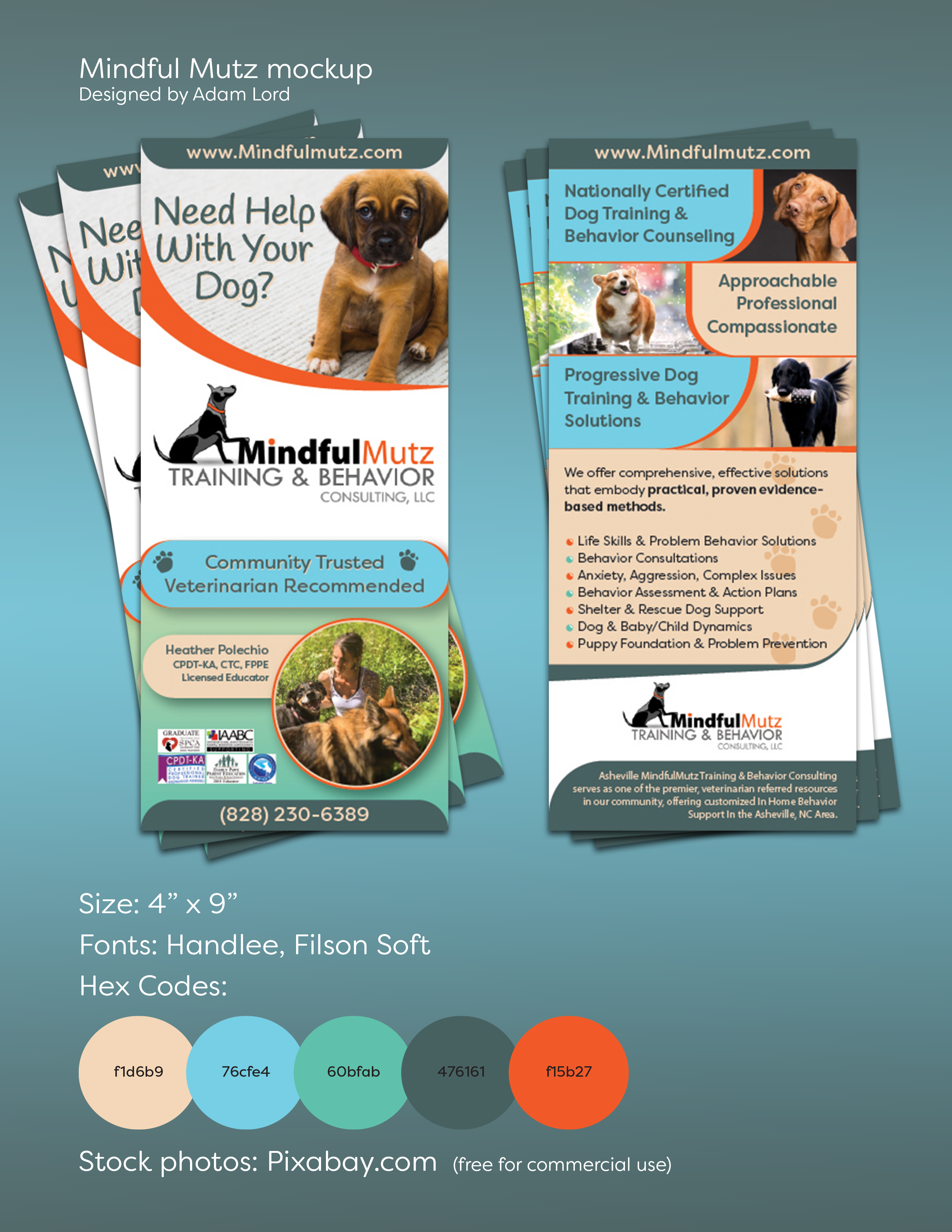 Karten-Design von adamlorddesign für MindfulMutz Training & Behavior Consulting llc | Design #26889677
