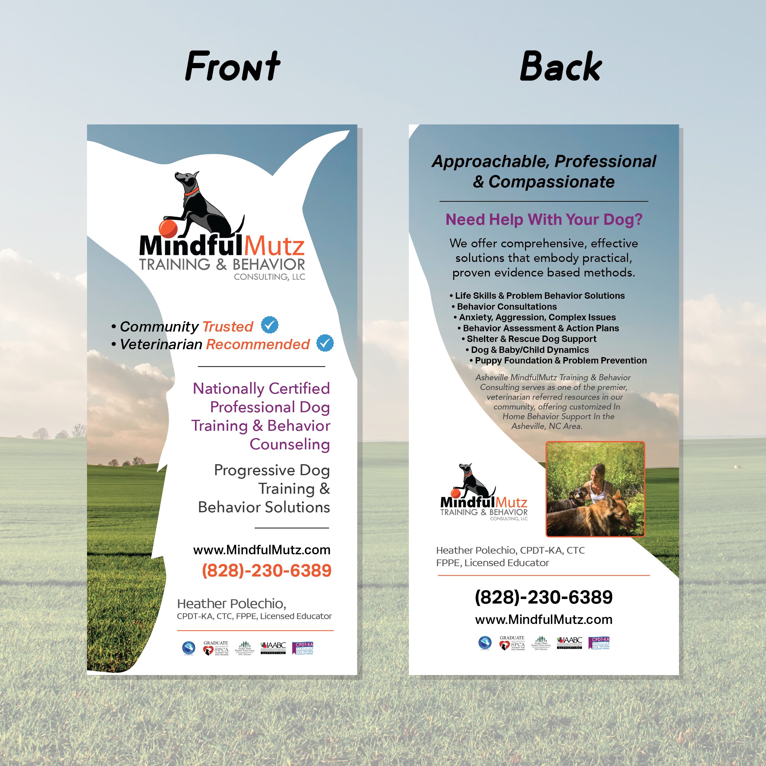 Card Design by Arzenballo@DesignEcstra for MindfulMutz Training & Behavior Consulting llc | Design #26875444