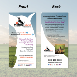 Karten-Design von Arzenballo@DesignEcstra für MindfulMutz Training & Behavior Consulting llc | Design: #26875444
