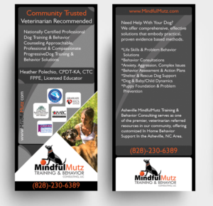 Design de Carte par AditiArts pour MindfulMutz Training & Behavior Consulting llc | Design #26880257
