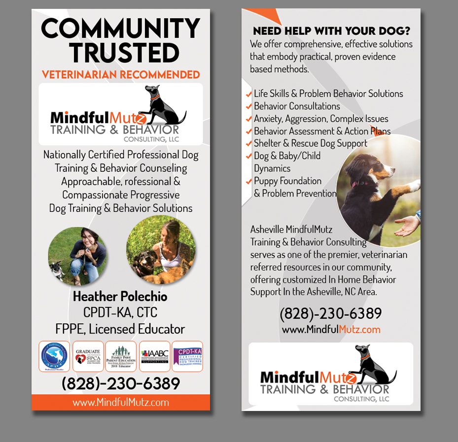 Card Design by AditiArts for MindfulMutz Training & Behavior Consulting llc | Design #26885744