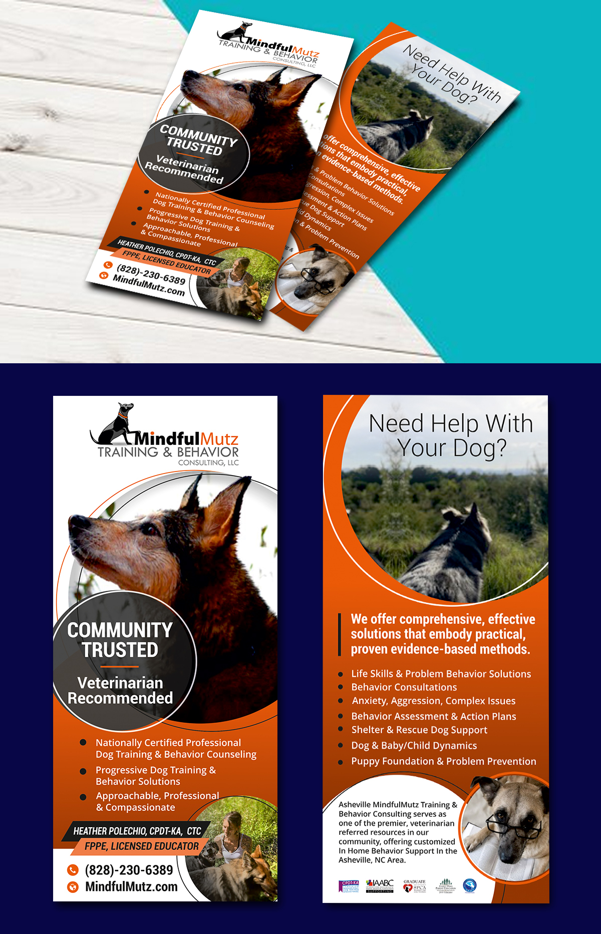 Karten-Design von ecorokerz für MindfulMutz Training & Behavior Consulting llc | Design: #26891019
