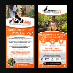 Dog Training  Business Looking For Unique & Creative Rack Card! :) | Card Design by DA.