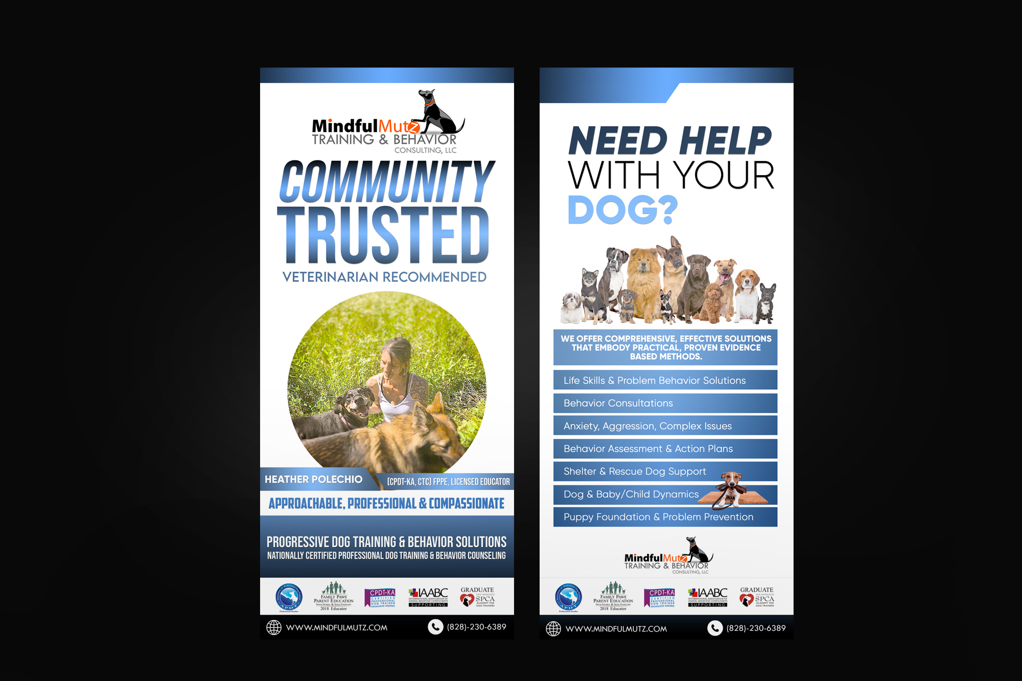 Card Design by aj for MindfulMutz Training & Behavior Consulting llc | Design #26898626