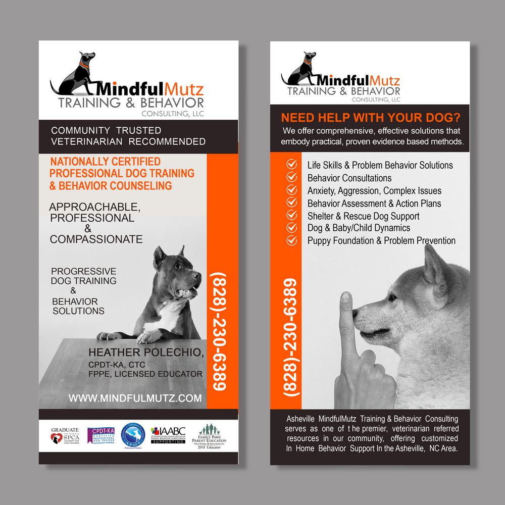 Karten-Design von Tatyana Tomskaya für MindfulMutz Training & Behavior Consulting llc | Design #26876328