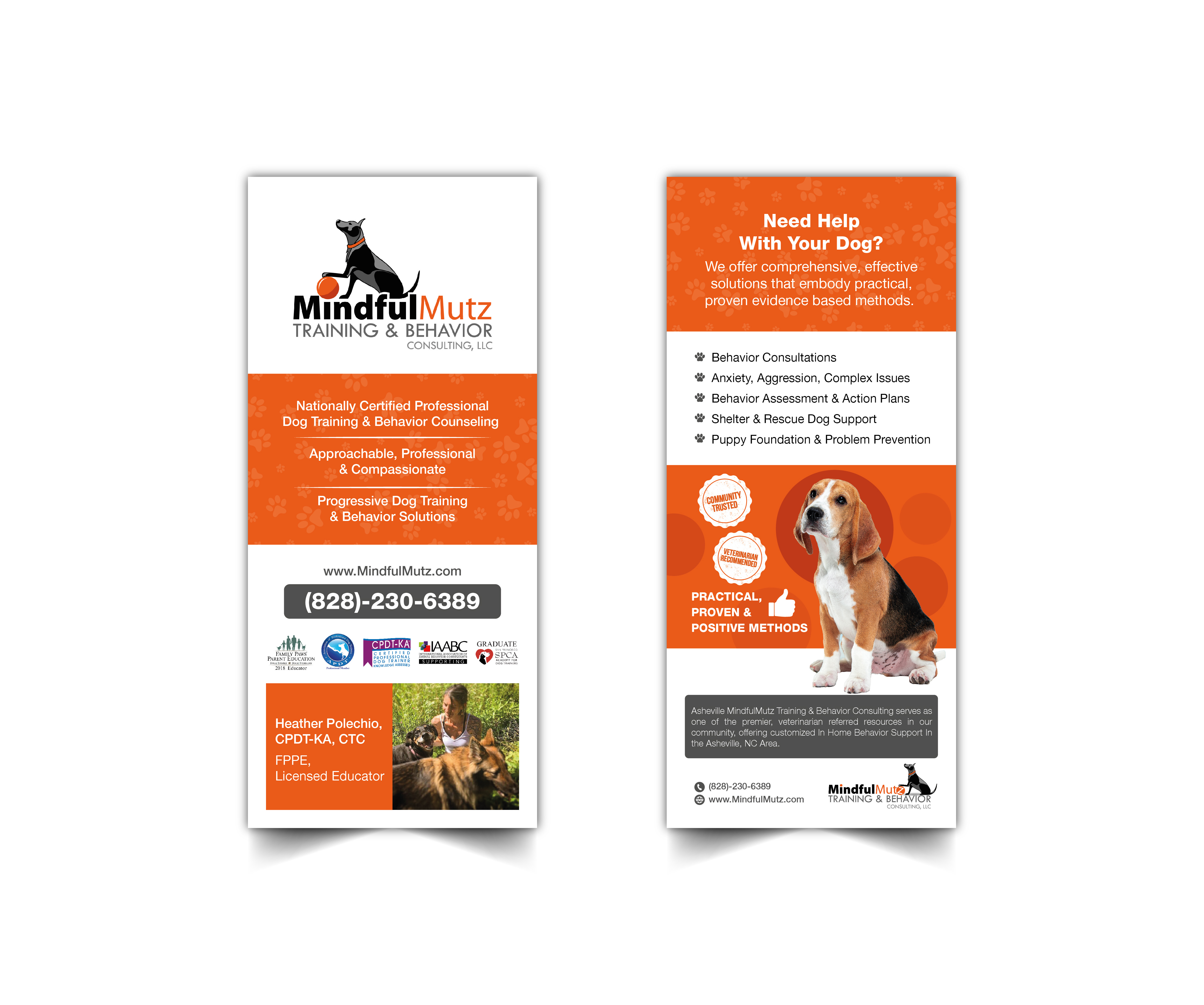 Card Design by Heshara for MindfulMutz Training & Behavior Consulting llc | Design #26869750