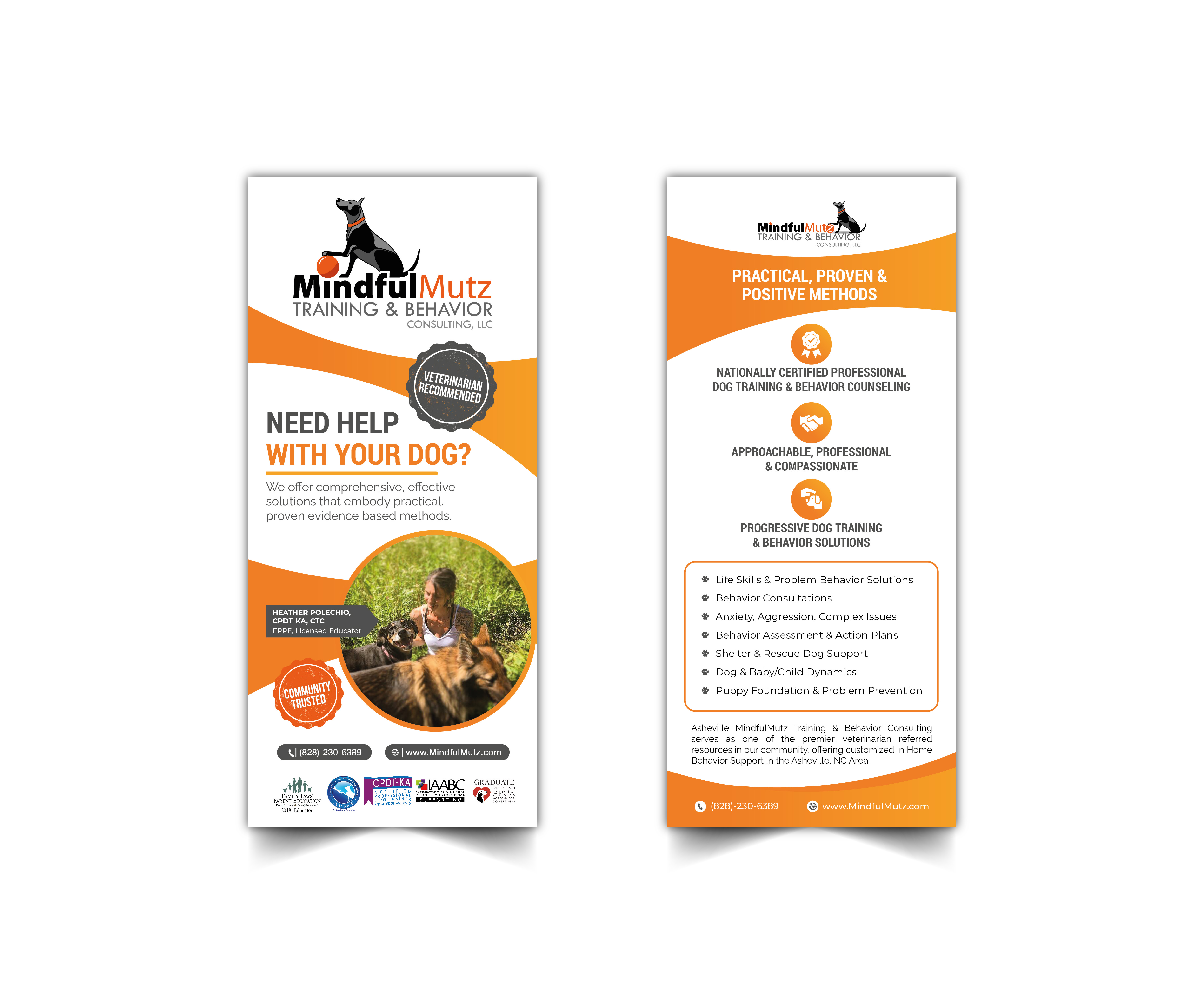 Karten-Design von Heshara für MindfulMutz Training & Behavior Consulting llc | Design #26873501