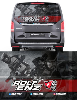 Racing Van Mercedes V-Class rear windows Picture | Graphic Design by SAI DESIGNS