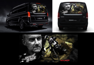 Racing Van Mercedes V-Class rear windows Picture | Graphic Design by ARTOGRAPHY