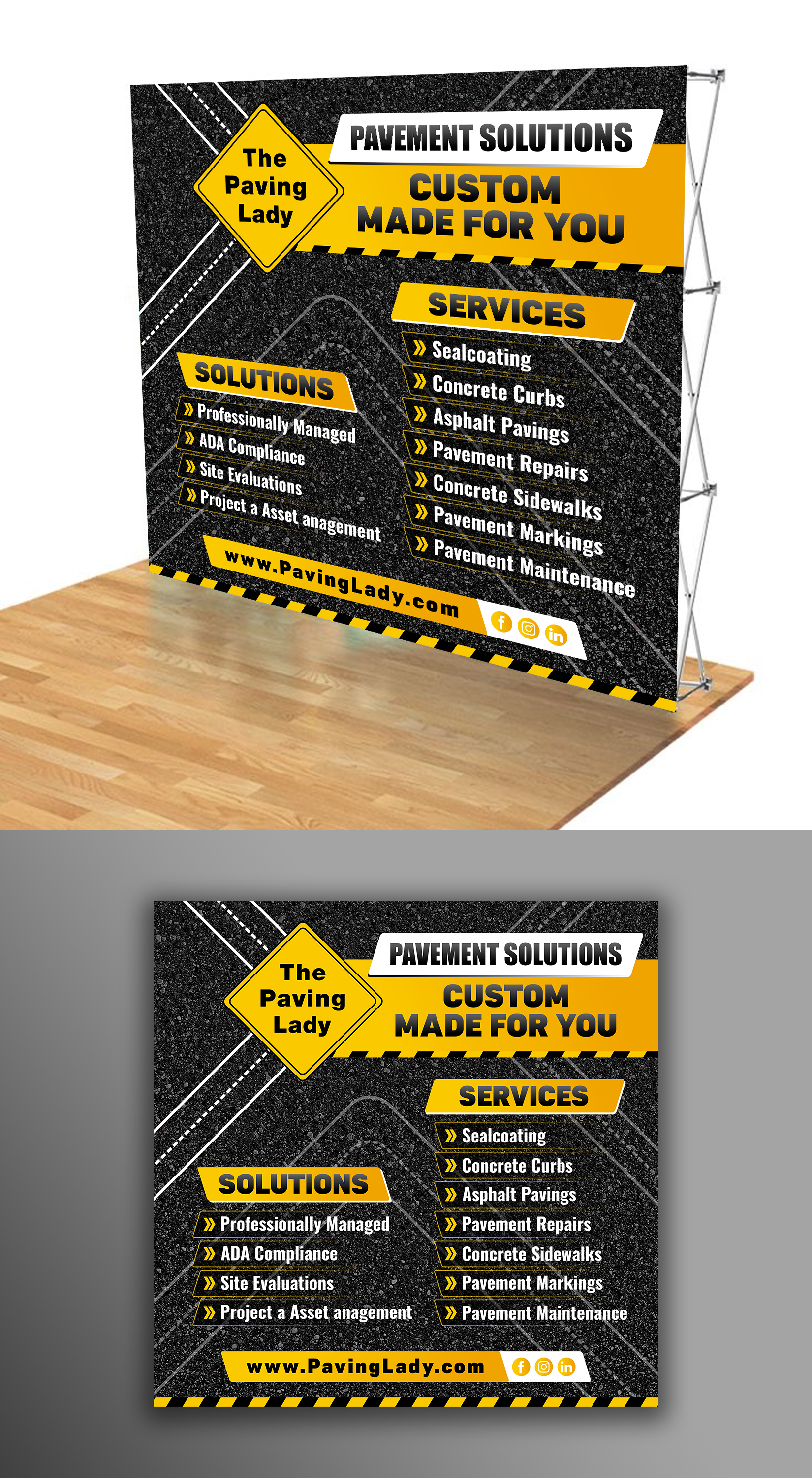 Trade Show Booth Design by ecorokerz for The Paving Lady | Design #26880585