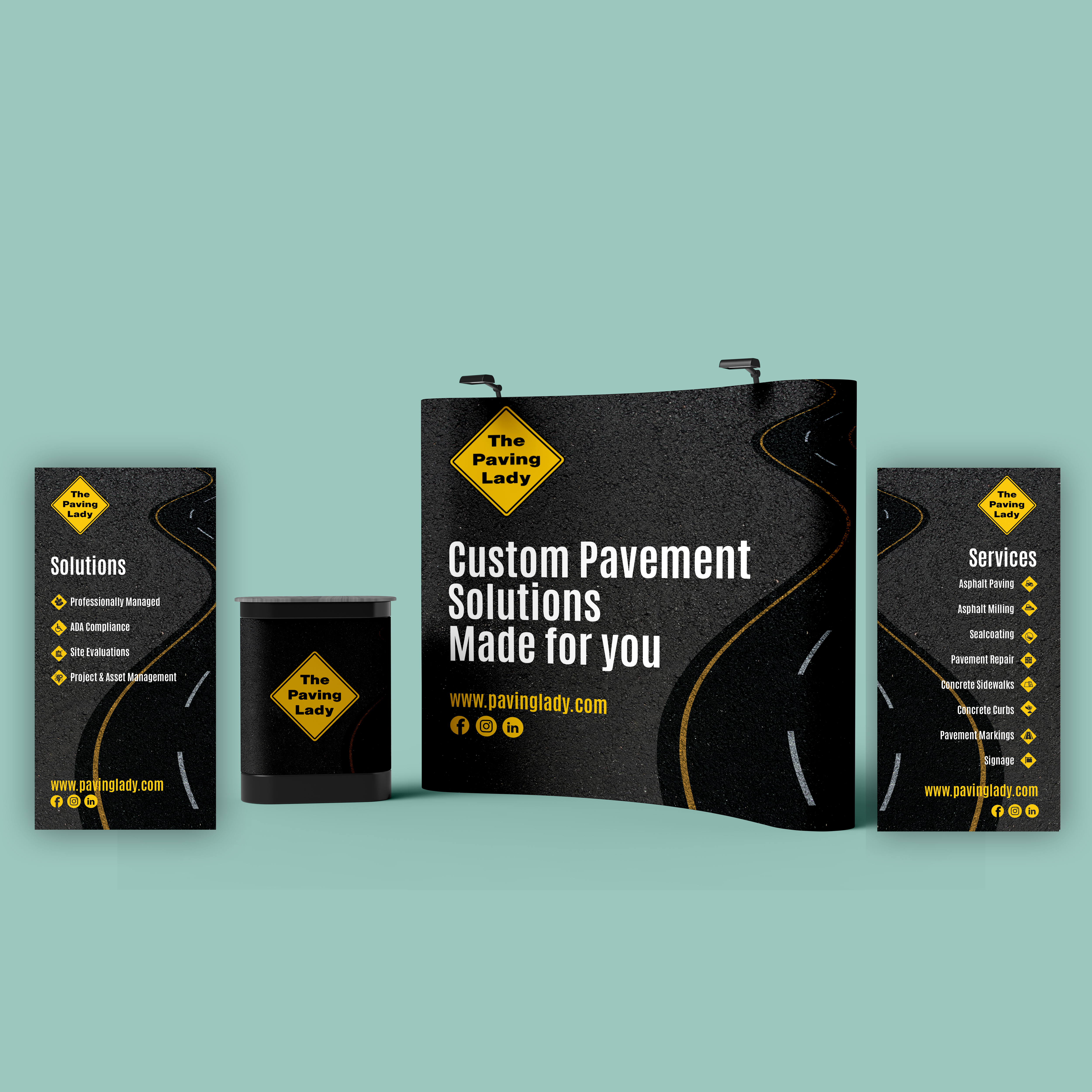 Trade Show Booth Design by Creative Dodo for The Paving Lady | Design: #26884812