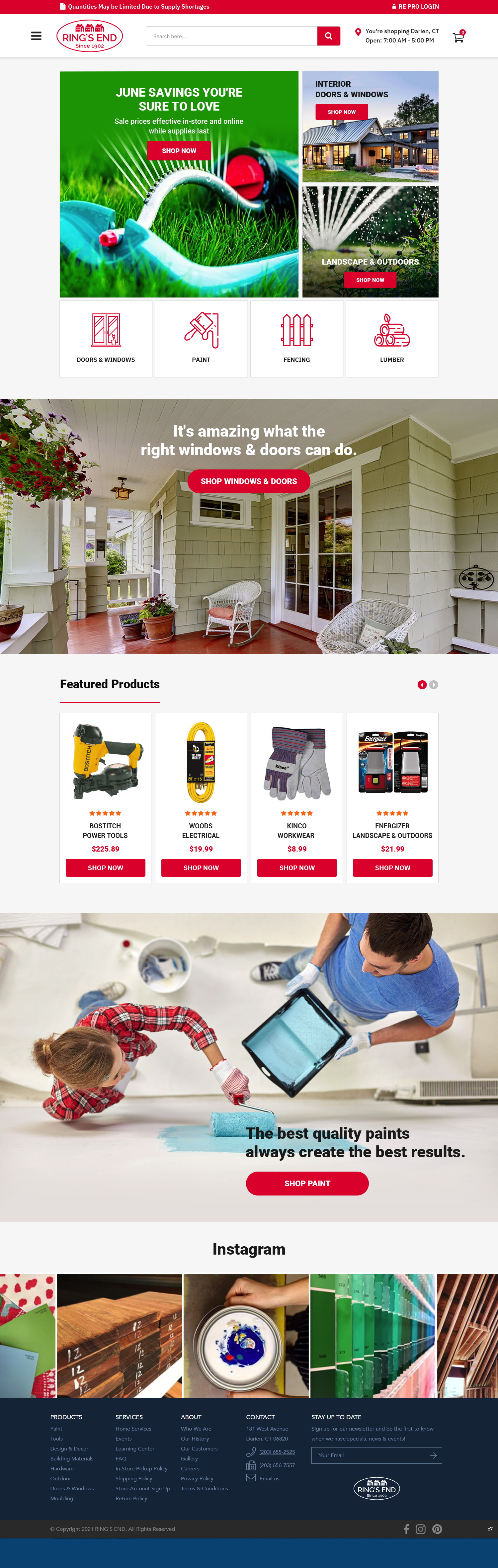 Web Design by pb for Ring's End | Design #26877557