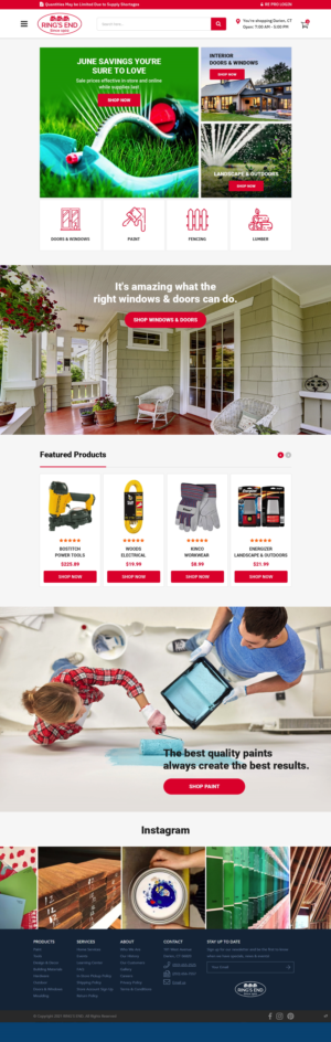 Web Design by pb for Ring's End | Design: #26877557