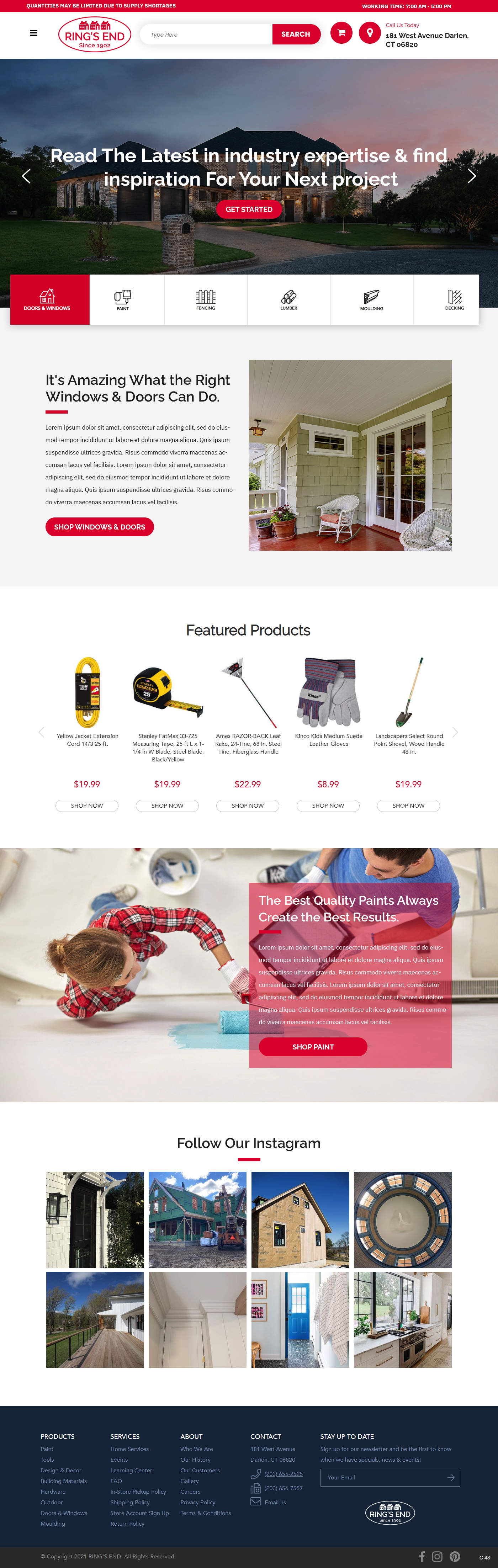 Web Design by pb for Ring's End | Design #26877565