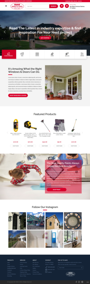 Web Design by pb for Ring's End | Design: #26877565