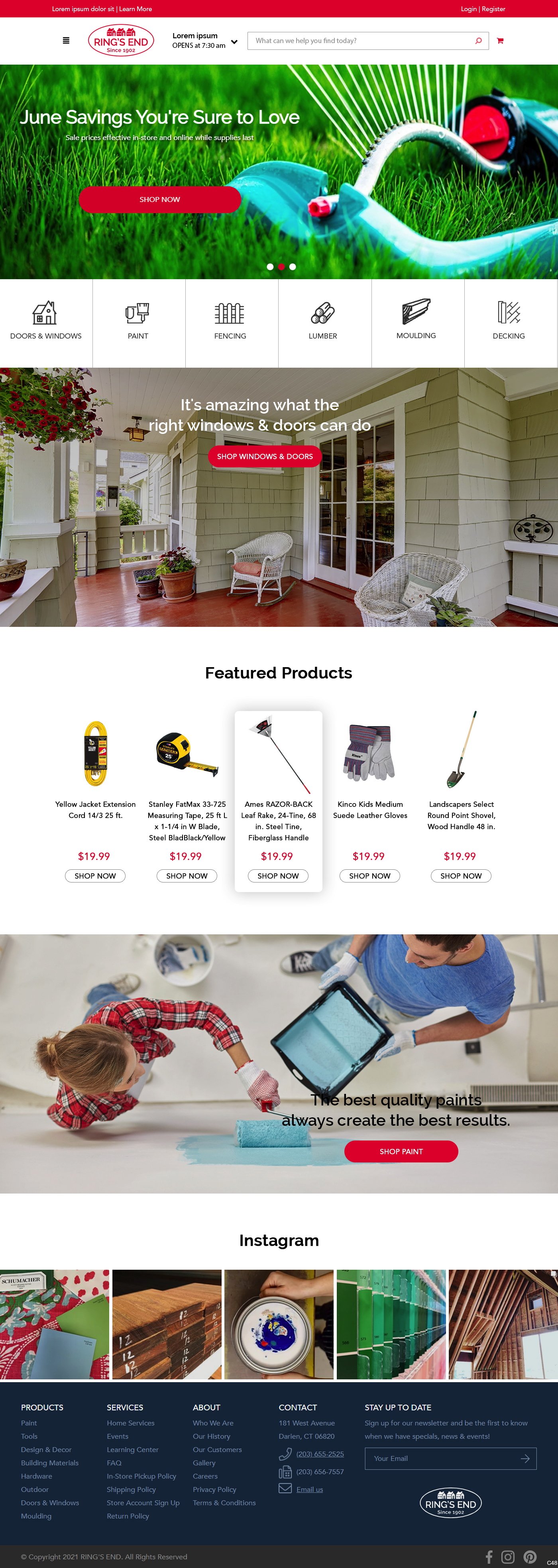Web Design by pb for Ring's End | Design #26877571