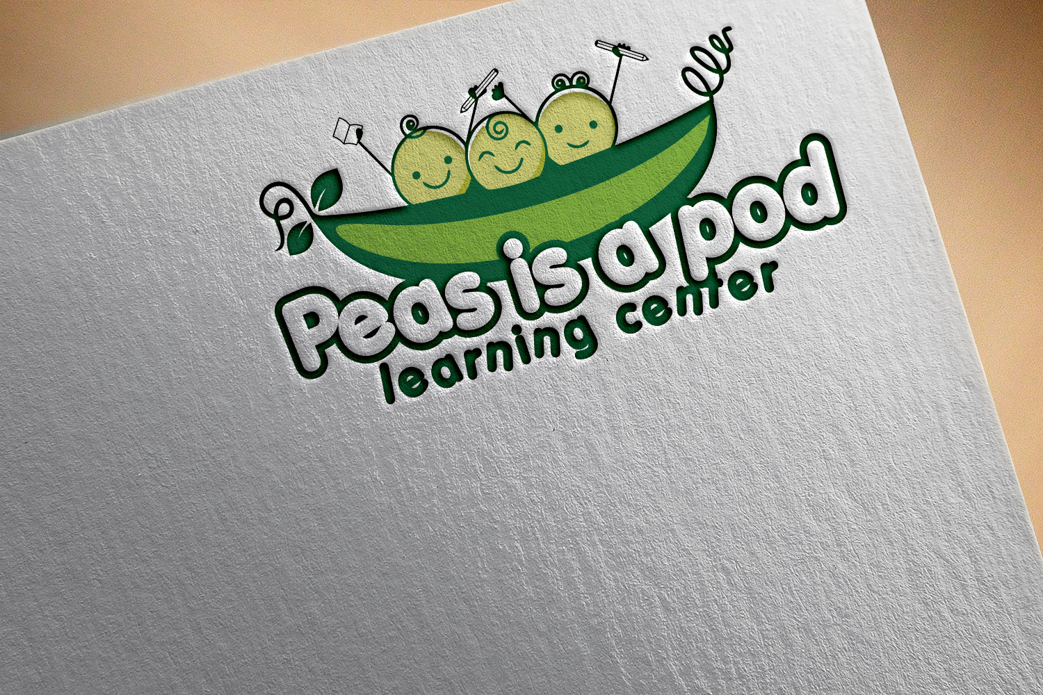 Logo Design by Jennifer© for Peas in a Pod learning center | Design #26880681