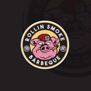 Logo-Design von pramudya010688 für Rollin Smoke Barbecue | Design: #26880854