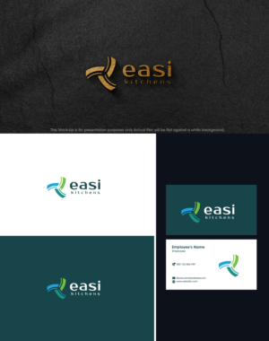 easi kitchens - the word easi is the hero and main brand name. kitchens is the product/service. | Logo Design by lnb...