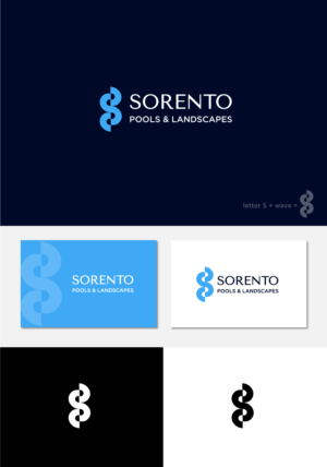 SORENTO Pools and Landscapes | Logo Design by Birdcage