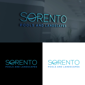 SORENTO Pools and Landscapes | Logo Design by ZiangArt_Studio