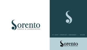 SORENTO Pools and Landscapes | Logo Design by K Hari Prasad