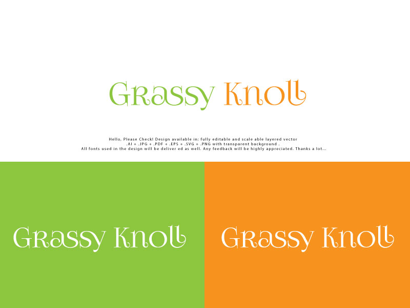 Logo Design by Pro_DesignMaster for The Grassy Knoll | Design #26883302