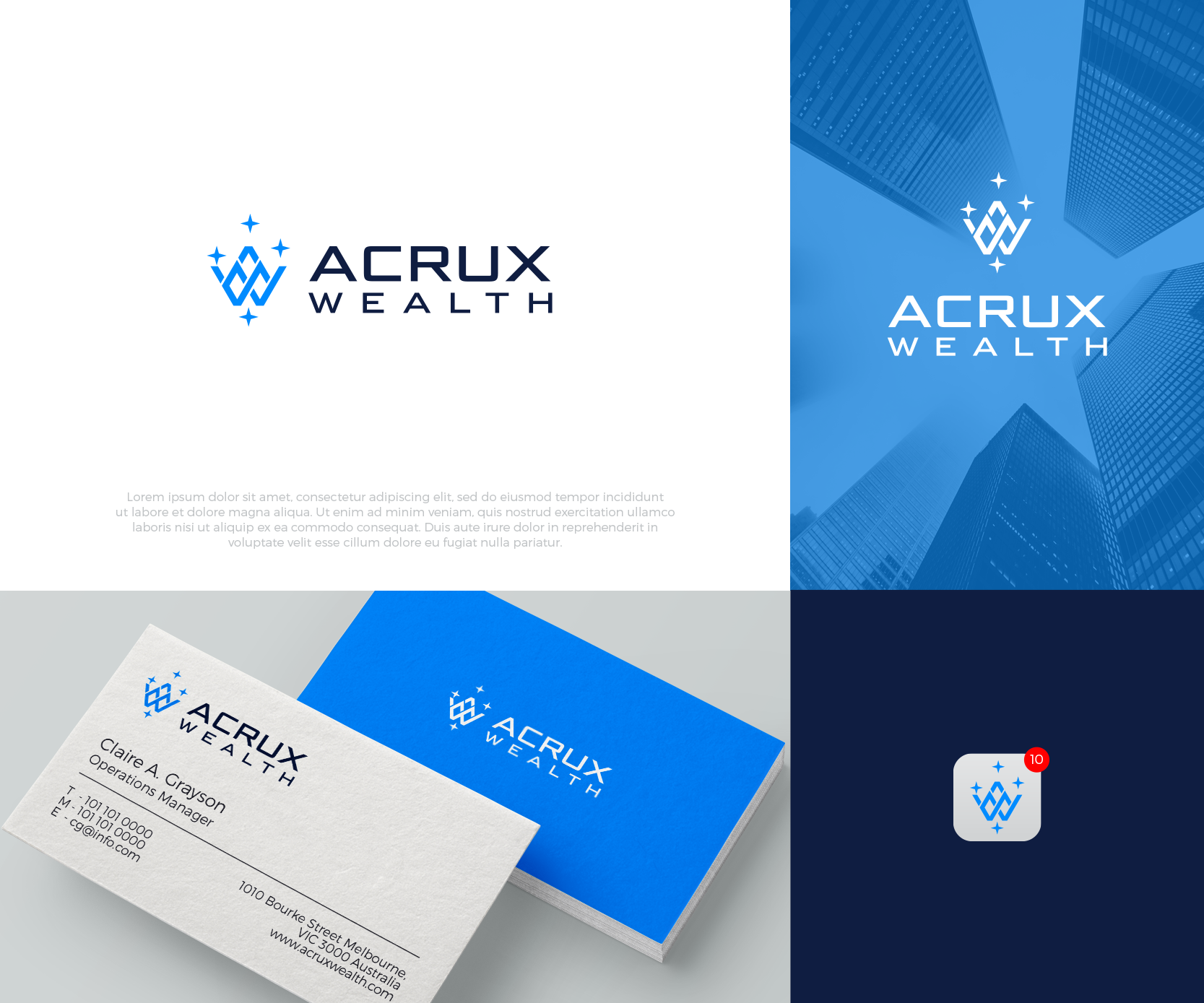 Logo Design by airborne for Acrux Wealth | Design: #26901770