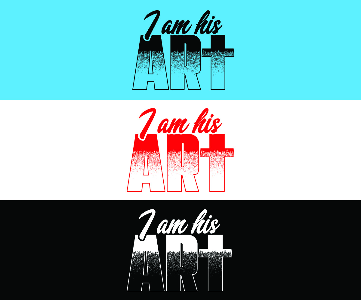 T-shirt Design by Milton Bhowmik for I am his apparel  | Design #26891100