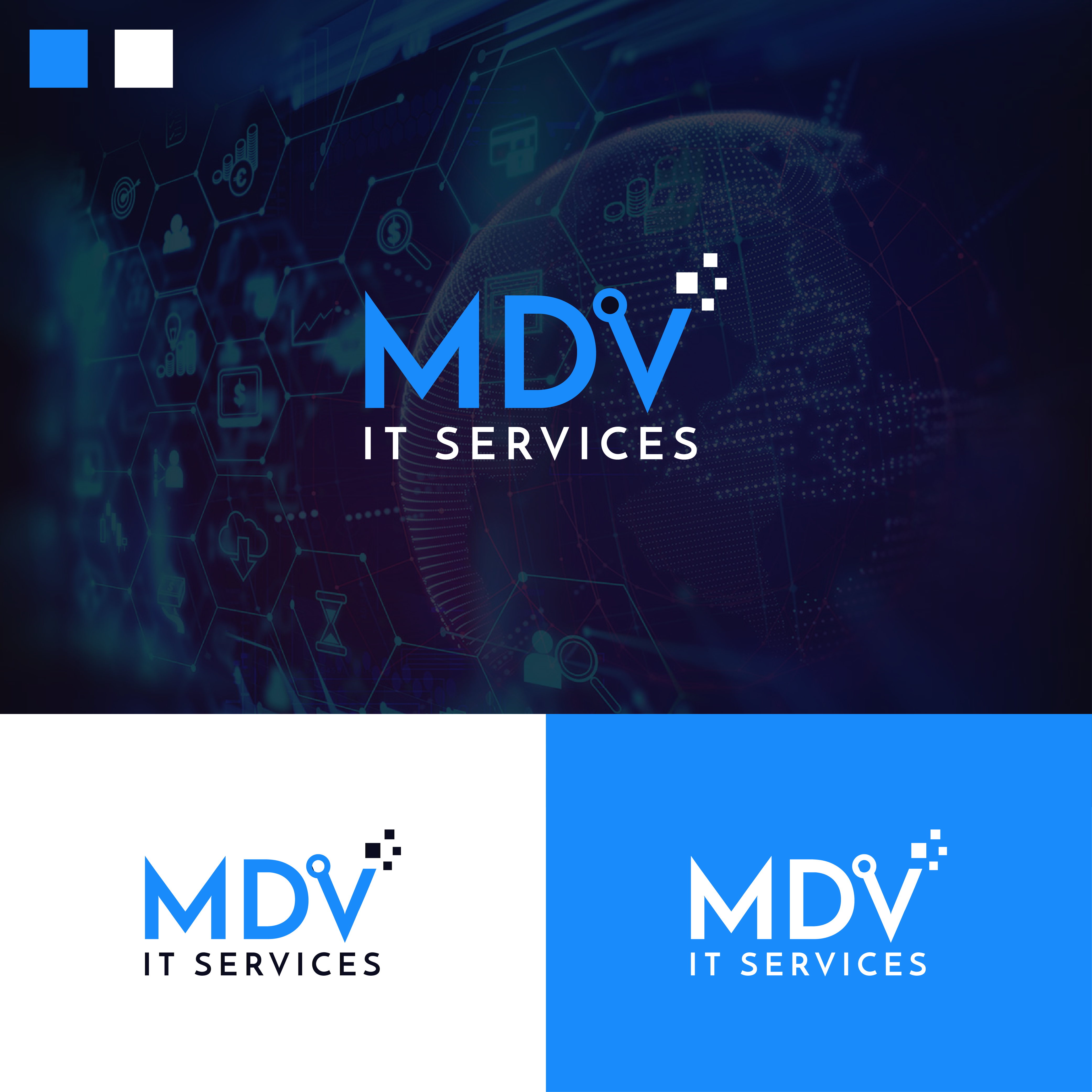Logo Design by AlphabetZero.co.uk for MDV Digital Services | Design #26887567