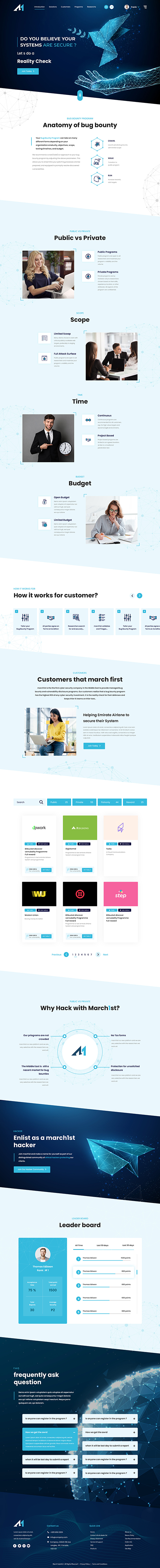 Web Design by RishiRich for march1st | Design #26944201