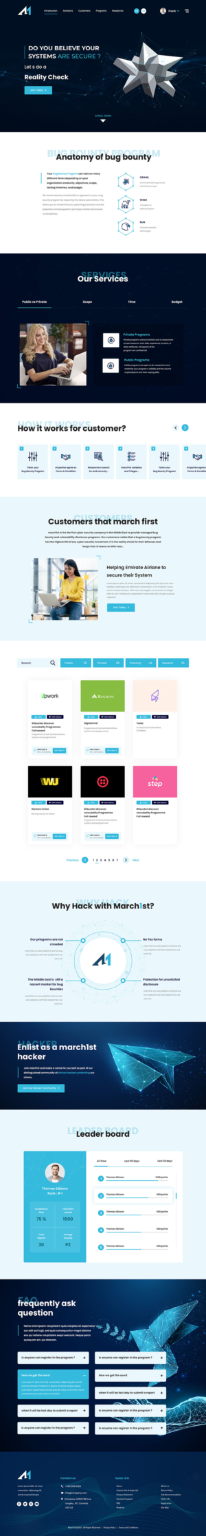 Web Design by RishiRich for march1st | Design #26962357