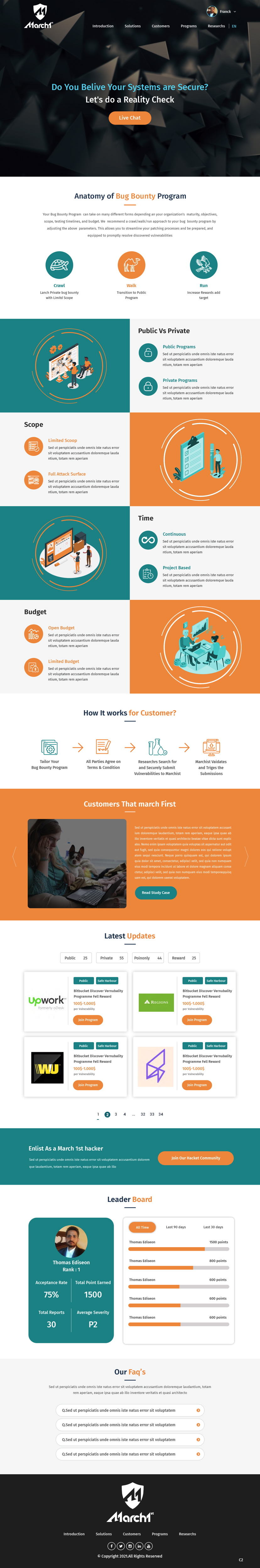 Web Design by pb for march1st | Design #26895047