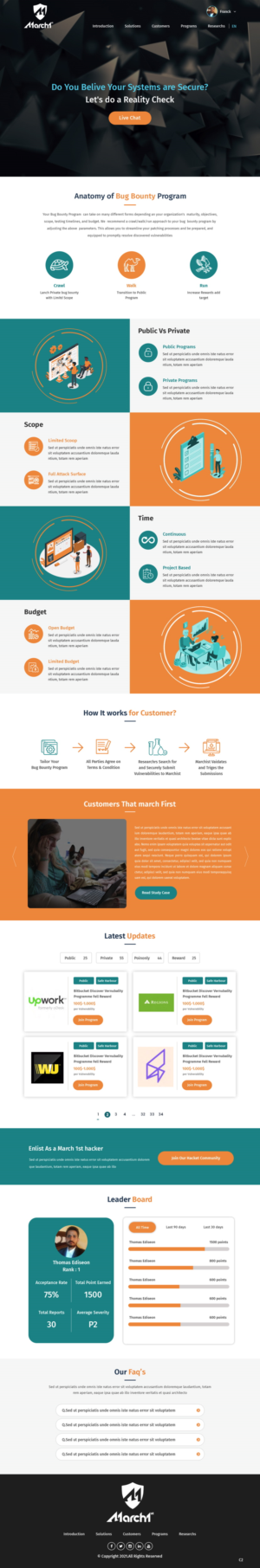 Web Design by pb for march1st | Design #26895047