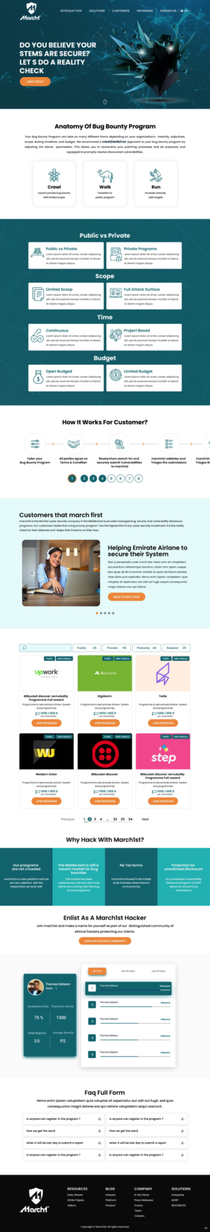 Web Design by pb for march1st | Design: #26895048