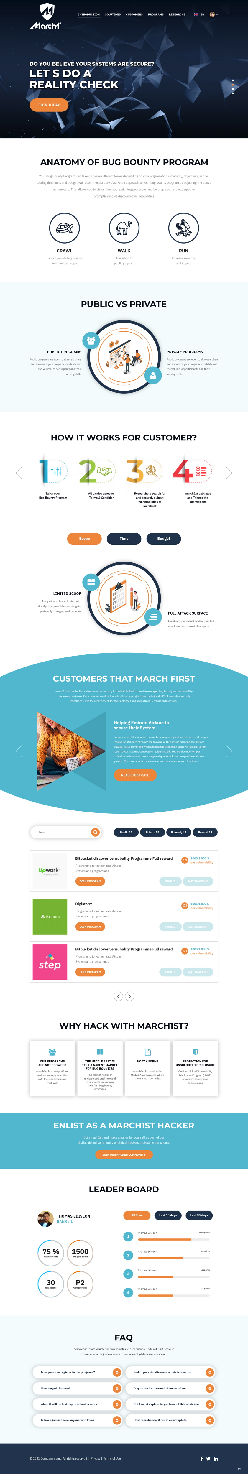 Web Design by pb for march1st | Design #26895050