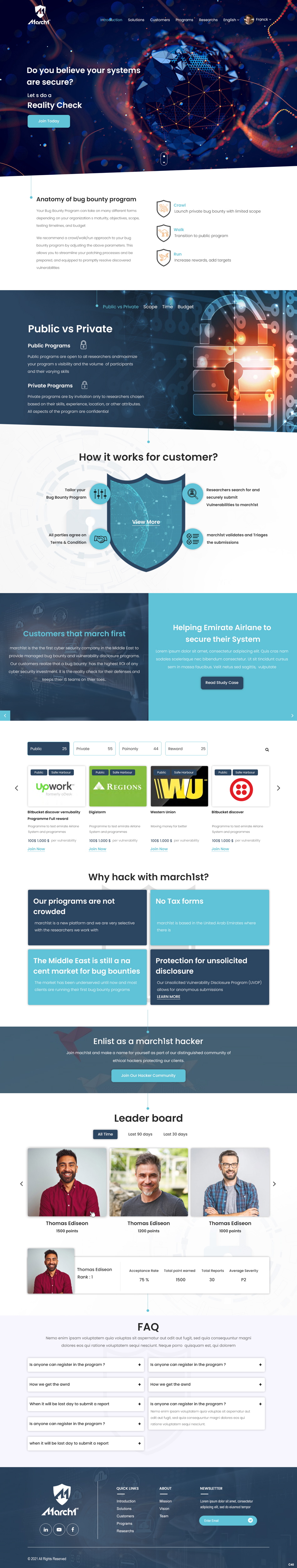 Web Design by pb for march1st | Design #26895052