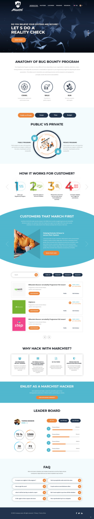 Web Design by pb for march1st | Design: #26908857
