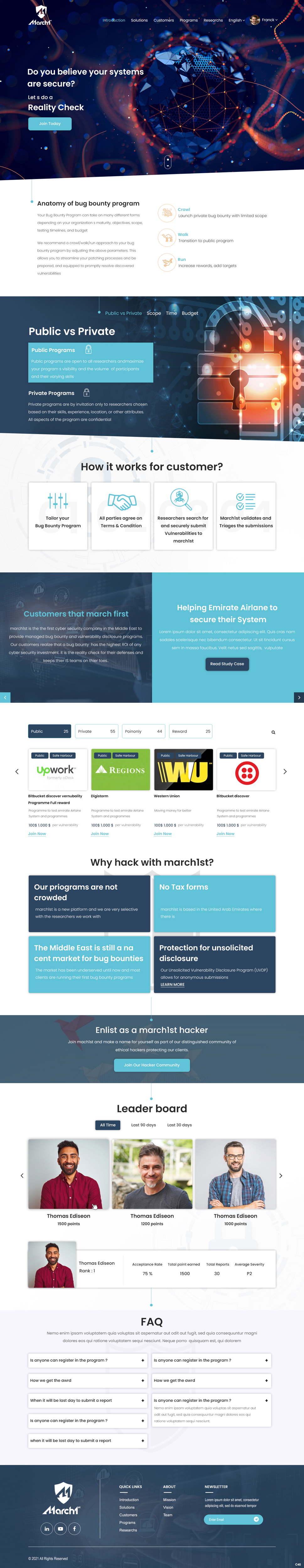 Web Design by pb for march1st | Design #26913913