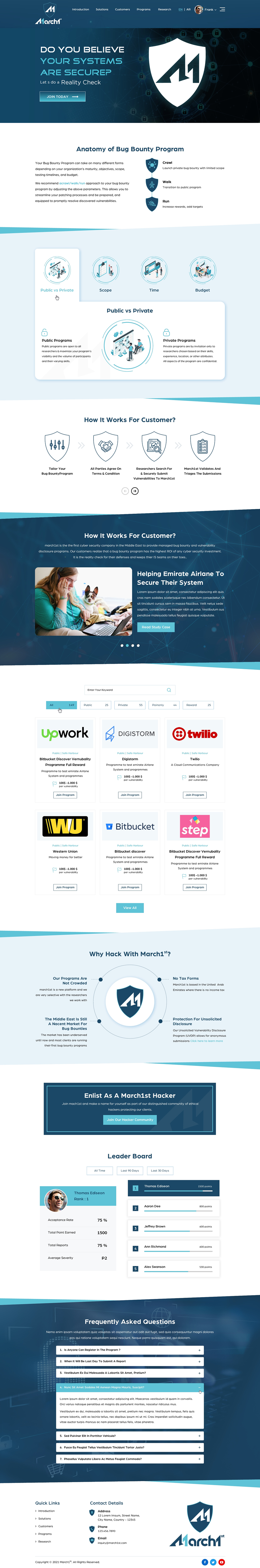 Web Design by Sbss for march1st | Design #26894994