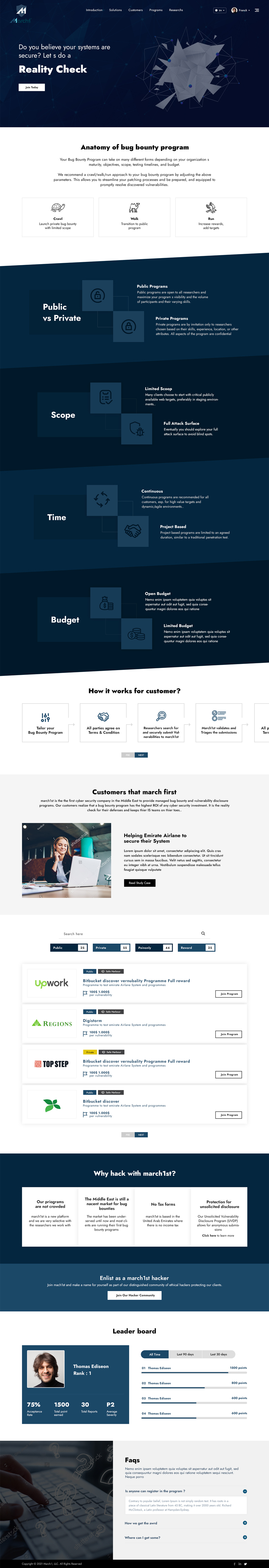 Diseño Web por Ved Web Services para march1st | Diseño #26913821