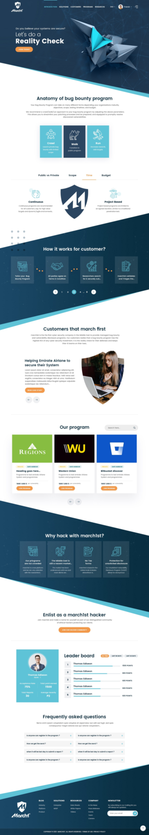 Web Design by nzdesigners for march1st | Design #26910865