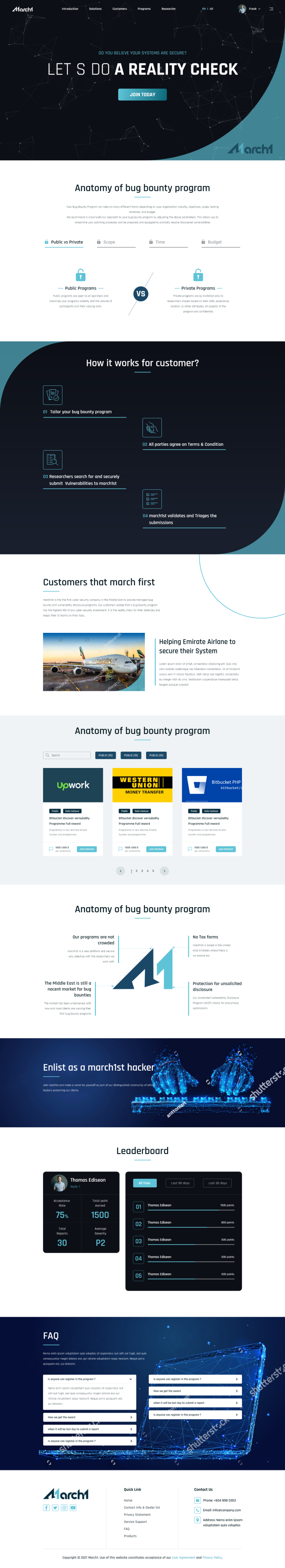 Web Design by Double d for march1st | Design #26914861