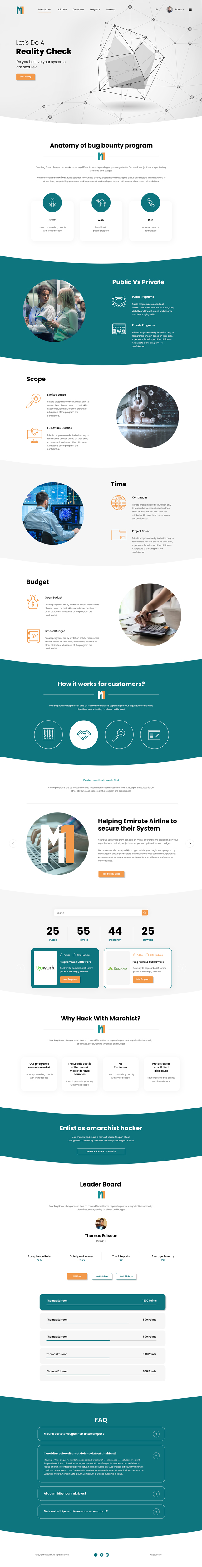 Web Design by ag622988 for march1st | Design #26898883